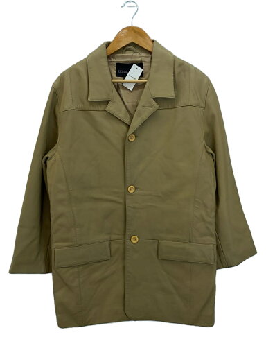 【中古】Kenneth Cole◆レザージャケット・ブルゾン/L/レザー/BEG【メンズウェア】 【中古】Kenneth Cole◆レザージャケット・ブルゾン/L/レザー/BEG【メンズウェア】