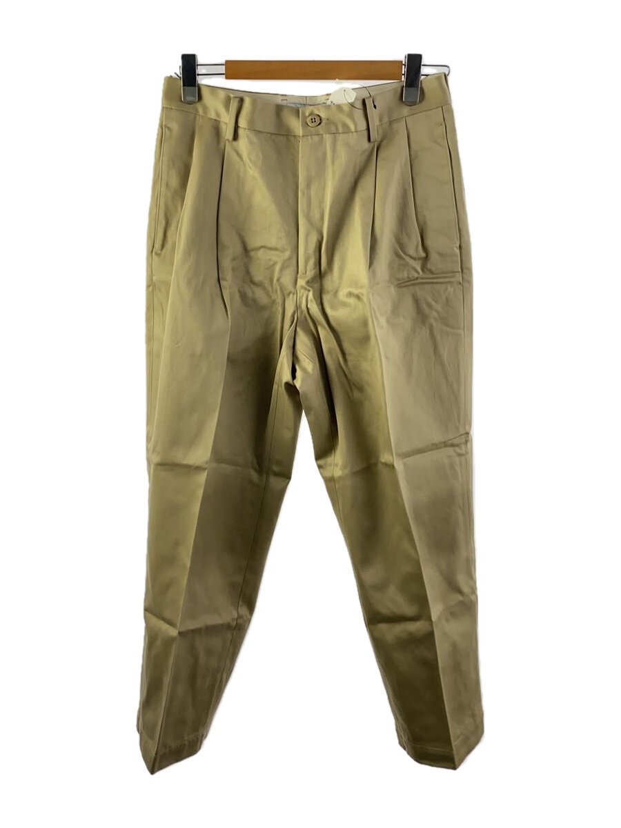 【中古】WACKO MARIA◆DOUBLE PLEATED CHINO TROUSERS/L/コットン/BEG/23SS-WMP-PT02【メンズウェア】