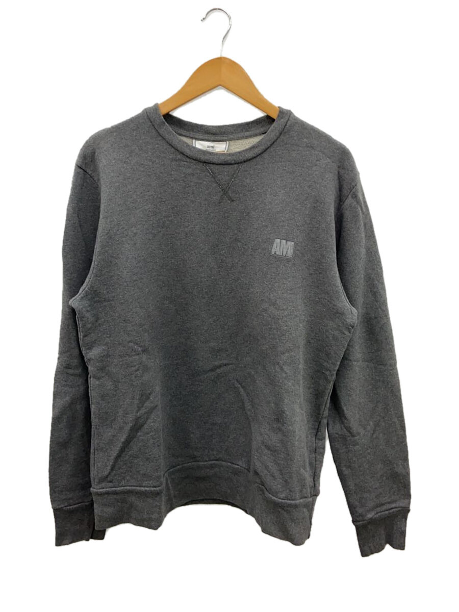【中古】AMI Alexandre Mattiussi◆スウェット/L/コットン/GRY/無地/AMI14FPM/トレーナー/【メンズウェア】