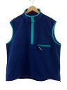【中古】L.L.Bean◆フリースベスト/L/ポリエステル/NVY/無地/3475-3038【メンズウェア】