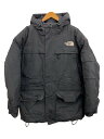【中古】THE NORTH FACE◆ダウンジャケット/XL/ポリエステル/BLK/無地/ND1102/全体使用感汚れ有/ファー無【メンズウェア】