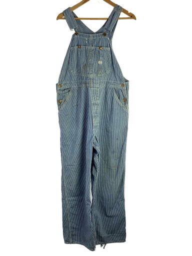 【中古】Lee◆70s/USA製/ヒッコリー/オーバーオール/--/デニム/IDG/ストライプ【メンズウェア】 【中古】Lee◆70s/USA製/ヒッコリー/オーバーオール/--/デニム/IDG/ストライプ【メンズウェア】