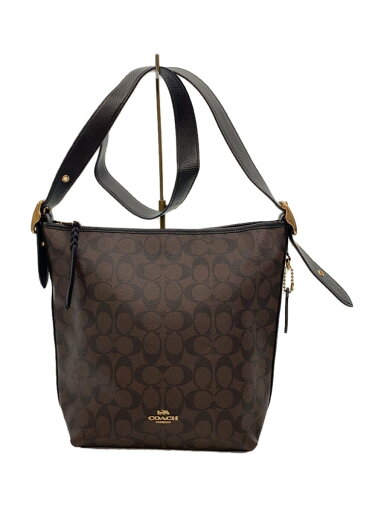 【中古】COACH◆ショルダーバッグ/PVC/BRW/総柄/C2819/シグネチャー【バッグ】 【中古】COACH◆ショルダーバッグ/PVC/BRW/総柄/C2819/シグネチャー【バッグ】