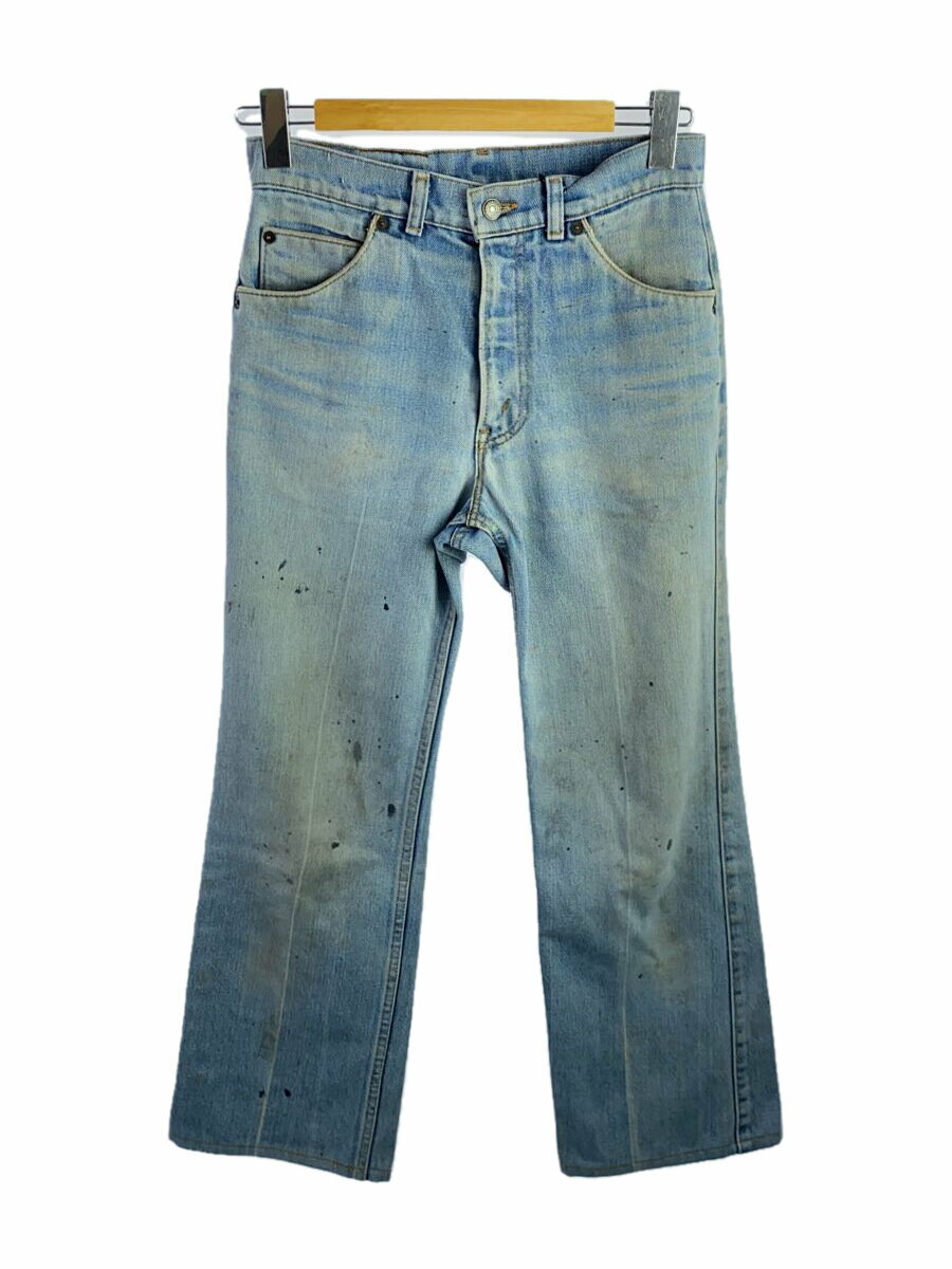 【中古】Levi’s◆推定70s/オレンジタブ/42TALON/ブーツカットパンツ/コットン/IDG【レディースウェア】