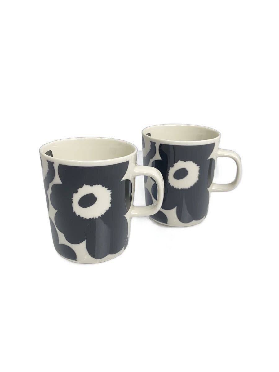 【中古】marimekko◆グラス/2点セット/WHT【キッチン用品】