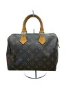 【中古】LOUIS VUITTON◆1)スピーディ25_モノグラム・キャンバス_BRW/PVC/BRW【バッグ】