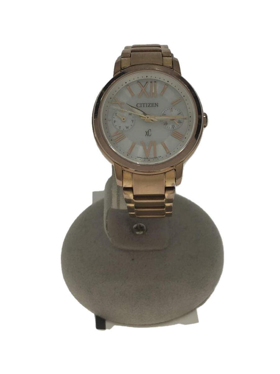 【中古】CITIZEN◆ソーラー腕時計/アナログ/--/WHT/8635-T021883【服飾雑貨他】