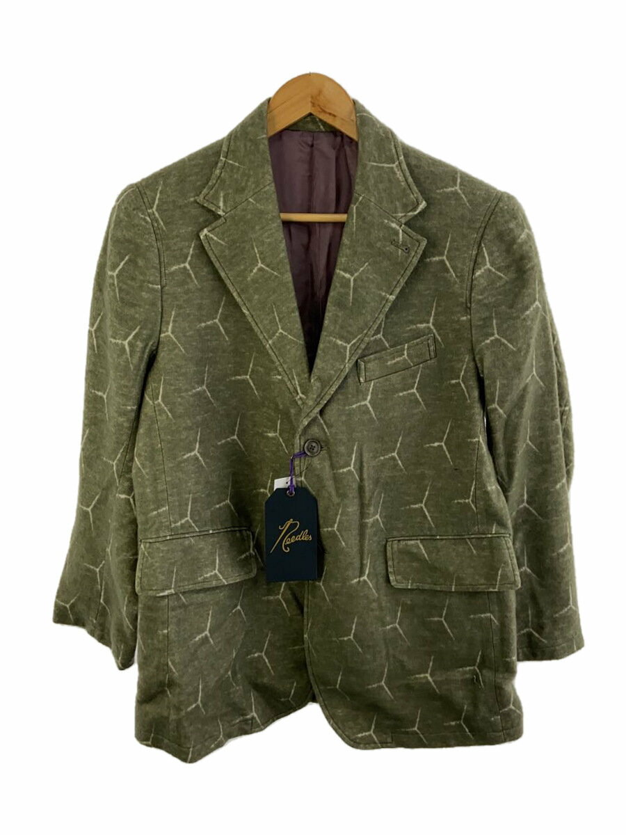 【中古】Needles◆2B JACKET W/PE WINDMILL/S/ウール/KHK/LQ086【メンズウェア】