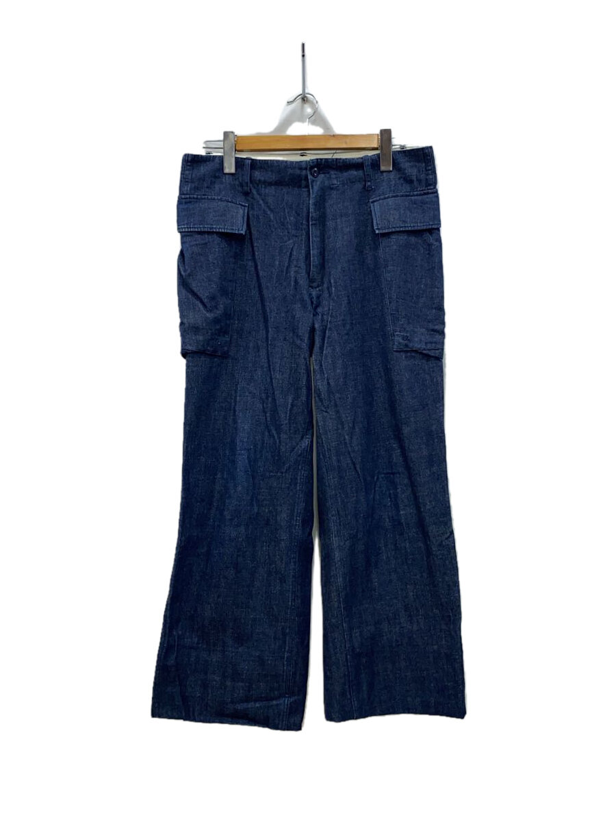【中古】DRESSTERIOR◆ワイドパンツ/M/コットン/IDG/無地【レディースウェア】