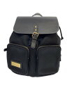 【中古】Gaston Luga◆リュック/ナイロン/BLK/無地/SKU3101【バッグ】