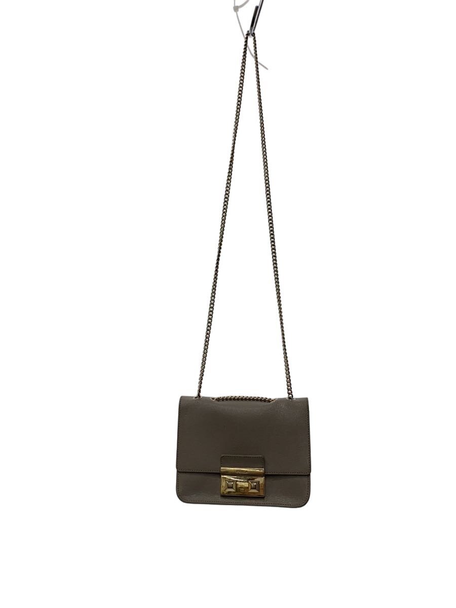 Furla - 【中古】FURLA◆ショルダーバッグ/レザー/グレー/G7597【バッグ】
