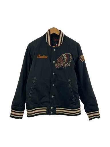 【中古】Indian Motorcycle◆スカジャン/L/コットン/BLK/無地【メンズウェア】 【中古】Indian Motorcycle◆スカジャン/L/コットン/BLK/無地【メンズウェア】