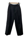 【中古】TICCA◆タックラインパンツ/1/ウール/BLK/無地/0223416152【レディースウェア】