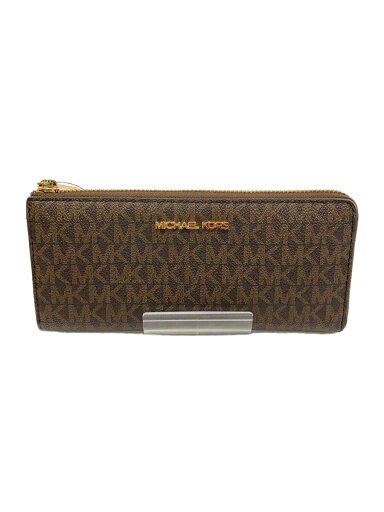 【中古】MICHAEL KORS◆長財布/レザー/BRW/総柄/レディース/35F8GTVZ3B【服飾雑貨他】 【中古】MICHAEL KORS◆長財布/レザー/BRW/総柄/レディース/35F8GTVZ3B【服飾雑貨他】
