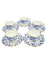 【中古】Noritake◆カップ&ソーサー/5点セット/BLU/H50588/4562【キッチン用品】