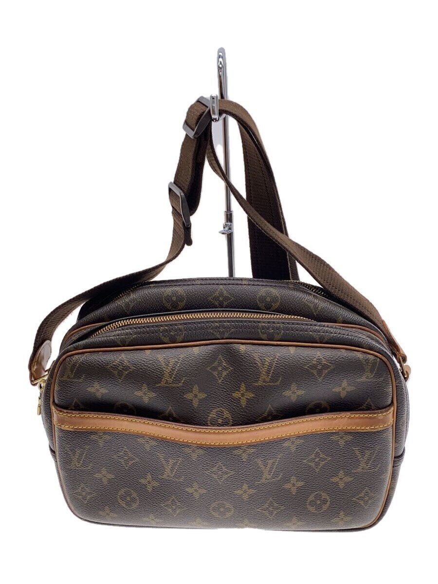 【中古】LOUIS VUITTON◆リポーターPM_モノグラム・キャンバス_BRW/PVC/BRW//【バッグ】