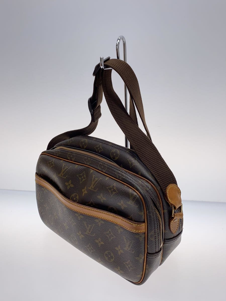 【中古】LOUIS VUITTON◆リポーターPM_モノグラム・キャンバス_BRW/PVC/BRW//【バッグ】