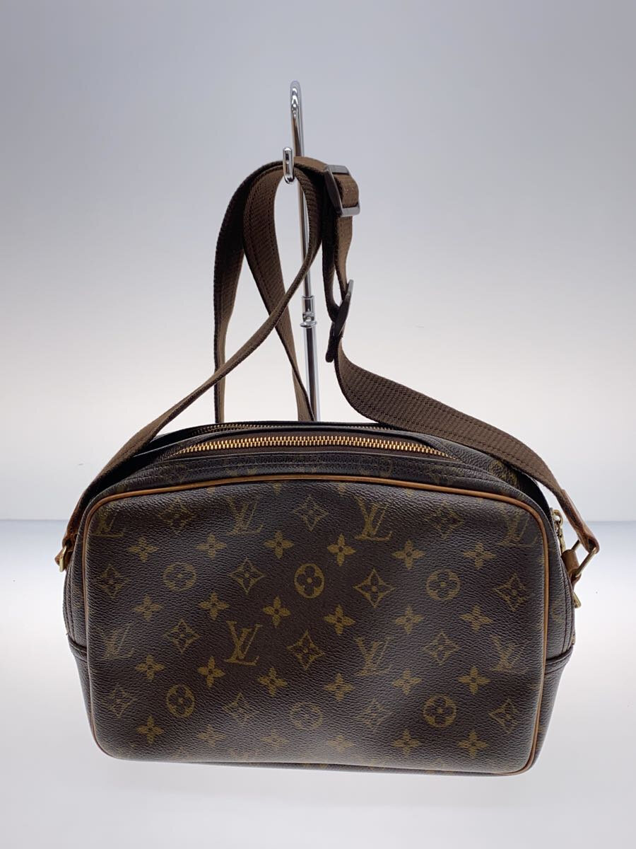 【中古】LOUIS VUITTON◆リポーターPM_モノグラム・キャンバス_BRW/PVC/BRW//【バッグ】