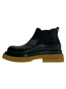 【中古】BOTTEGA VENETA◆サイドゴアブーツ/44/BLK/レザー【シューズ】