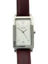 【中古】SKAGEN◆自動巻腕時計/アナログ/レザー/シルバー/SKW2568//【服飾雑貨他】