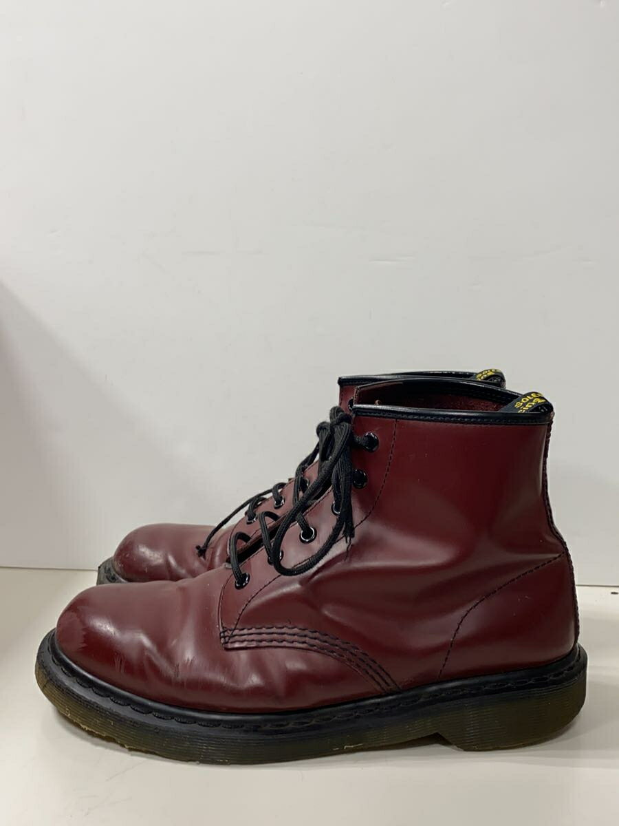 【中古】Dr.Martens◆レースアップブーツ/UK9/BRW/レザー/10064【シューズ】