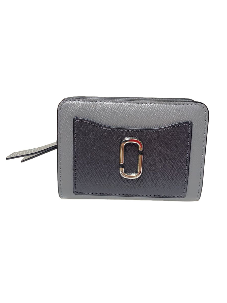 【中古】MARC JACOBS◆2つ折り財布/--/GRY/レディース/2F3SMP062S07【服飾雑貨他】