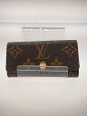 【中古】LOUIS VUITTON◆ポルト・トレゾール・エテュイ・パピエ_モノグラム・キャンバス_BRW/PVC/BRW/モノグラム/メンズ【服飾雑貨他】