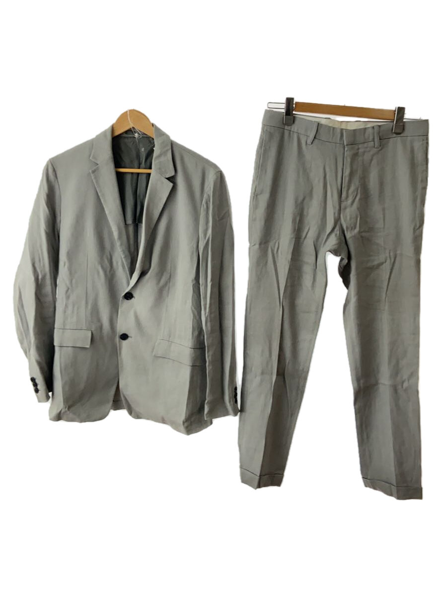 【中古】theory◆セットアップ/38/リネン/GRY/02-6104012【メンズウェア】