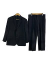 【中古】LAUREN RALPH LAUREN◆スーツ/40/ウール/BLK/ストライプ//【メンズウェア】