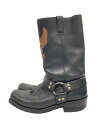 【中古】HARLEY DAVIDSON◆ブーツ/UK9.5/BLK/レザー【シューズ】(4)