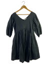 【中古】Merlette◆長袖ワンピース/--/コットン/BLK/3410300037【レディースウェア】