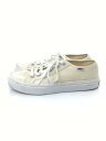 【中古】VANS◆ローカットスニーカー/25cm/WHT/キャンバス/V3845//【シューズ】