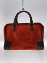 【中古】LOEWE◆ハンドバッグ/スウェード/RED//【バッグ】(4)