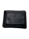【中古】GLENROYAL◆MONEY CLIP WITH COIN POCKET/レザー/BLK/ペーズリー/メンズ/型崩れ有【服飾雑貨他】(4)