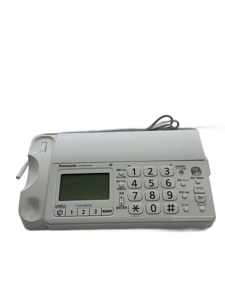 【ブランド】Panasonic 【ブランドカナ】パナソニック 【型番】 【程度】B 【カラー】 【キーワード】　　　/ 2026/08/25 セカンドストリート西宮今津店 【4279】【中古】Panasonic◆FAX電話 おたっくす KX-PD215DL-W//【家電・ビジュアル・オーディオ】 ブランド Panasonic 型番 カラー 実寸（cm） 【ビジュアル・OA・通信家電】 幅：30 / 高さ：8 / 奥行：20 【その他】 その他サイズ：/ 商品は　セカンドストリート西宮今津店の店頭にて販売しております。商品に関するお問合わせは、お電話(TEL:0798-36-3391)にて、問合わせ番号：2242790752143をお伝えください。 配送方法やお支払い方法に関するお問い合わせは、サポートセンターまでご連絡をお願いします。 ※お電話の対応は営業時間内のみとなります。お問い合わせフォームでお問い合わせの際はご注文番号をご記入下さい この商品に関する出品店舗からのコメント 一般的な中古品となっております。店頭でも販売している商品になります。閲覧環境や撮影環境による光の違いによって、掲載の写真は実際の色と異なって見える場合がございます。ご理解の上ご検討ください。詳しくは店頭までお問い合わせ下さいませ。