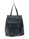 【中古】ROBITA◆リュック/レザー/NVY【バッグ】
