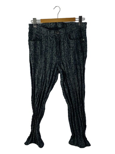 【中古】ISSEY MIYAKE MEN◆ボトム/3/コットン/NVY/総柄/ME63FF210/シワ加工【メンズウェア】 【中古】ISSEY MIYAKE MEN◆ボトム/3/コットン/NVY/総柄/ME63FF210/シワ加工【メンズウェア】