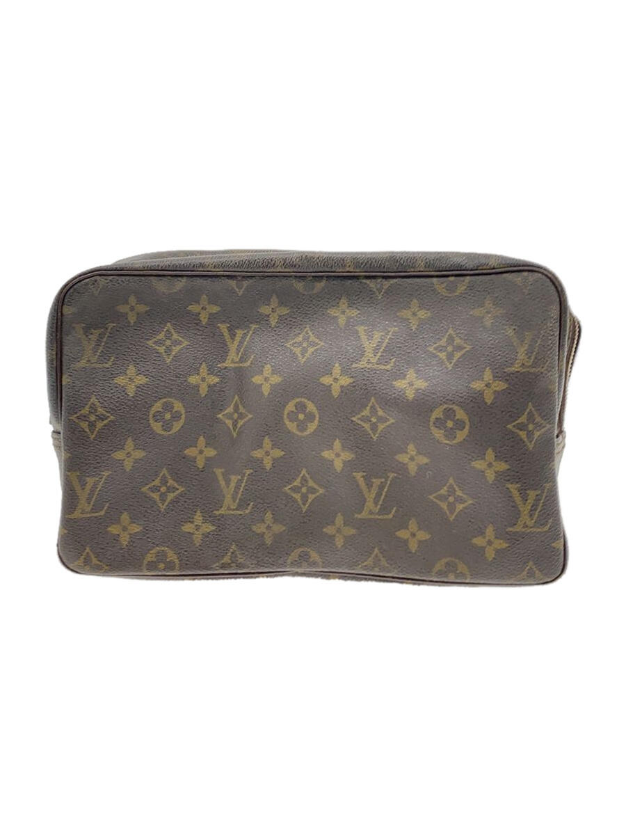 【中古】LOUIS VUITTON◆トゥルース・トワレット28_モノグラム・キャンバス_BRW/PVC/BRW【バッグ】