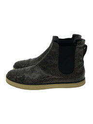 【中古】BOTTEGA VENETA◆サイドゴアブーツ/42/BRW/レザー【シューズ】