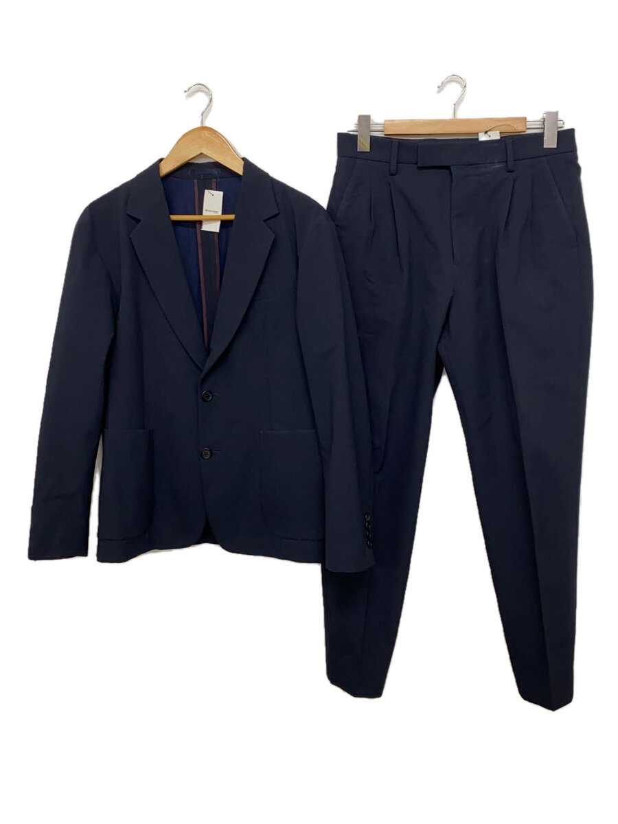 【中古】Paul Smith◆ストレッチ/2B/セットアップ/L/ポリエステル/NVY/213061【メンズウェア】