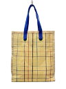 【中古】MAISON N.H PARIS◆トートバッグ/--/BEG/チェック【バッグ】