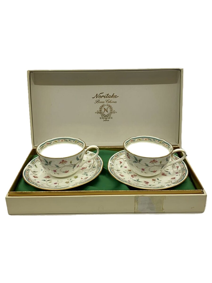【中古】Noritake◆花更紗/カップ&ソーサー/2客【キッチン用品】
