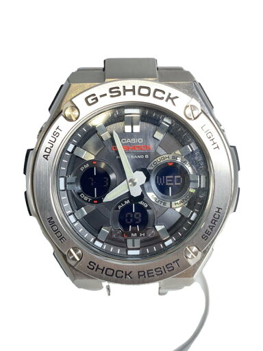 【中古】CASIO◆ソーラー腕時計・G-SHOCK/デジアナ/SLV/SLV【服飾雑貨他】 【中古】CASIO◆ソーラー腕時計・G-SHOCK/デジアナ/SLV/SLV【服飾雑貨他】
