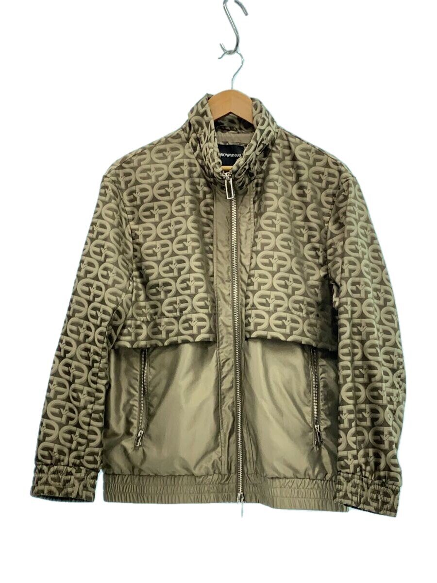 【中古】EMPORIO ARMANI◆ナイロンジャケット/48/ポリエステル/GLD/総柄/6L1BL6【メンズウェア】