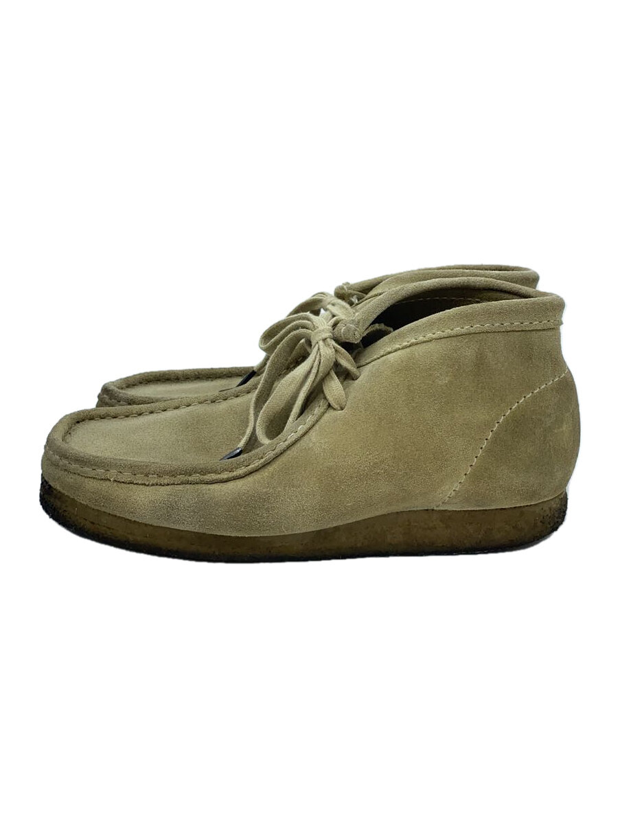 【中古】Clarks◆チャッカブーツ/25cm/BEG/261555167065/汚れ有//【シューズ】