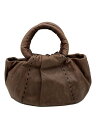 【中古】ANNA SUI◆ハンドバッグ/レザー/BRW/無地【バッグ】