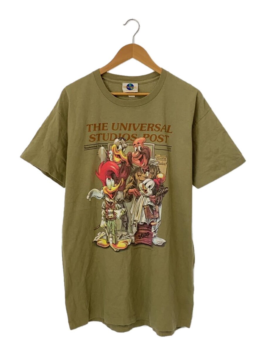 【中古】UNIVERSAL STUDIOS◆Tシャツ/--/コットン/KHK【メンズウェア】