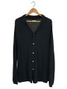 【中古】Coohem◆カーディガン(薄手)/L/コットン/BLK/13-222-0//【メンズウェア】
