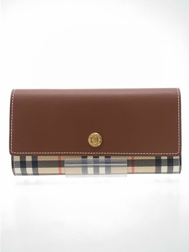 【中古】BURBERRY◆22AW/コンチネンタルウォレット/長財布/PVC/BRW/レディース【服飾雑貨他】 【中古】BURBERRY◆22AW/コンチネンタルウォレット/長財布/PVC/BRW/レディース【服飾雑貨他】