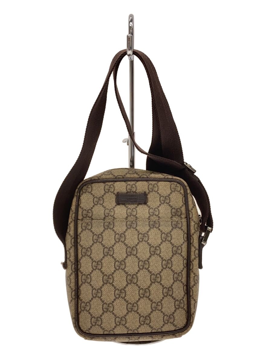 GUCCI - 【中古】GUCCI◆ショルダーバッグ_GGスプリーム/PVC/BRW/総柄【バッグ】
